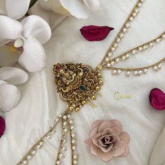 Vriksham Goddess Lakshmi Jada Billai With Pearl Maatil Bridal Jada Billai-G19305