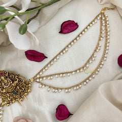 Vriksham Goddess Lakshmi Jada Billai With Pearl Maatil Bridal Jada Billai-G19305