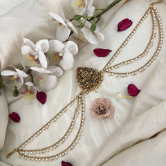 Vriksham Goddess Lakshmi Jada Billai With Pearl Maatil Bridal Jada Billai-G19305