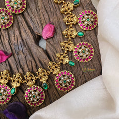 Vriksham Elegant Lakshmi Coin Style Jadau Kundan Neckpiece-J2976
