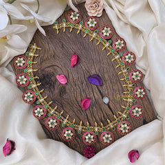 Vriksham Jadau Kundan Coin Style Neckpiece-J2968