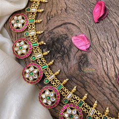 Vriksham Jadau Kundan Coin Style Neckpiece-J2968