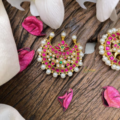 Vriksham Antique Kundan Jadau Chandran & Suryan -J2854