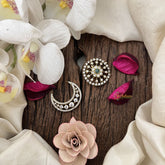 Vriksham Moonlit Elegance AD Stone Chandran & Suryan Billai-Green-G19329