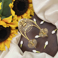 Vriksham Gold Alike Sparkle AD Waves Style Nakshi Lakshmi Vangi -Temple Armlet-G21008