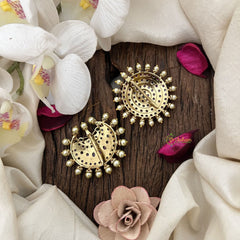 Vriksham South Indian Bridal Chandran & Suryan Billai-Red-Pearl-G19331