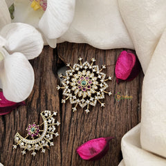 Vriksham Dual Floral Design in White & Mint Tone Chandran & Suryan Billai-G19342