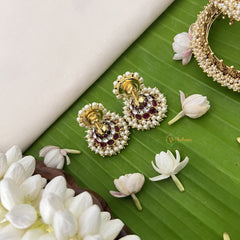 Vriksham Precious Kemp Jhmuka-Red Green-G18601