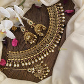 Vriksham Exquisite Gold Look Alike High Neck Choker with Maang Tikka-G16418