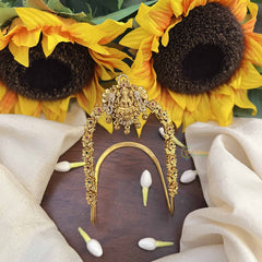 Vriksham AD Stone Lakshmi Floral Vanki/Armlet-Gold Bead-G21012