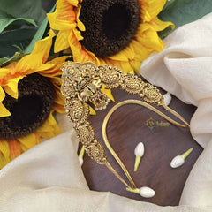 Vriksham Gold Alike Peacock Style Nakshi Lakshmi Vangi -Temple Armlet-Pearls-G21007