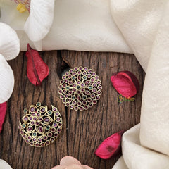 Vriksham Lotus Style Chandran & Suryan Billai-Green Red-G19336