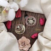 Vriksham Elegant Peacock Red Ruby Chandran & Suryan Billai-G19344