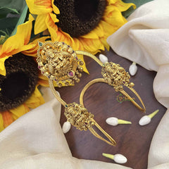 Vriksham Trio Style Gold Nakshi Lakshmi Vangi -Temple Armlet-Gold Bead-G21010