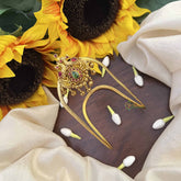 Vriksham Dual Peacock Vangi -Temple Armlet-Gold Bead-G21017