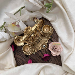 Vriksham Radha Krishna Swing With Twin Holders & Gem Accents Kumkum Box-G20286