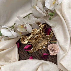 Vriksham Radha Krishna Swing With Twin Holders & Gem Accents Kumkum Box-G20286