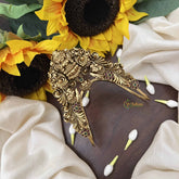 Vriksham Lakshmi Floral design Vangi / Armlets-Green Red- Jhumka-G20989