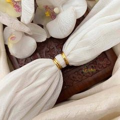 Vriksham Gold Finish Floral Adjustable Toe Rings-G21644