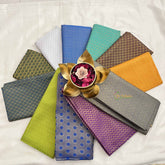 Vriksham Navratri Gift-Multicolor & Multi-Design Unstitched Brocade Blouse Bits-Set Of 10-VS4806