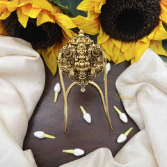 Vriksham Gold Elephant Trunk up Lakshmi Vangi / Armlets-Pearl-G20993