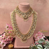 Vriksham Elegant With Premium Pearls Detailing Guttapusalu Bridal Set-G21094