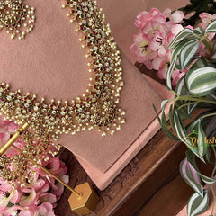 Vriksham Elegant With Premium Pearls Detailing Guttapusalu Bridal Set-G21094