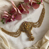 Traditional Lakshmi Jada Billai with Golden Pearl Maatil-G13717