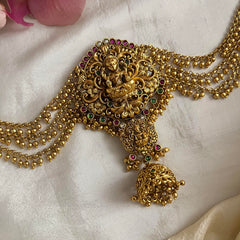 Traditional Lakshmi Jada Billai with Golden Pearl Maatil-G13717