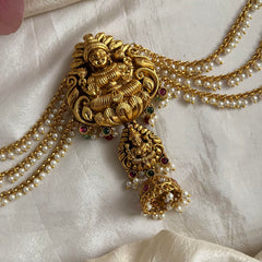 Premium Lakshmi Jada Billai with Pearl Maatil-Bun Billai-G13715