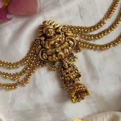 Premium Lakshmi Jada Billai with Golden Pearl Maatil-Bun Billai-G13714