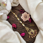 Vriksham Lakshmi Radiant Crescent Maang Tikka-Gold Bead-G19408