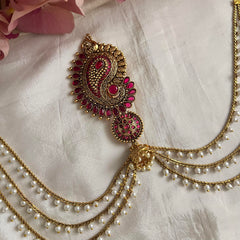 Designer Jada Billai with Pearl Maatil-Bun Billai-Red-G13929