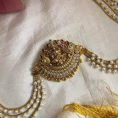 Stylish Peacock Lakshmi Jada Billai with Pearl Maatil-G13722