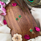 Vriksham Elegant Lotus With Pearls Invisible Chain-KG22334