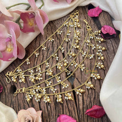 Vriksham Elegant Pearls & Gold Bead Style 3 Layered Strand Maatil-G21096