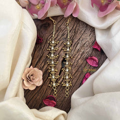 Vriksham Premium Cluster & Floral Pearl Maatil-White Maatil-G21097