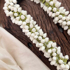 Vriksham Minimalist Mogra Bud Braid Clip-Hair Clip Flower Accessories-KH1314