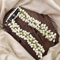 Vriksham Minimalist Mogra Bud Braid Clip-Hair Clip Flower Accessories-KH1314