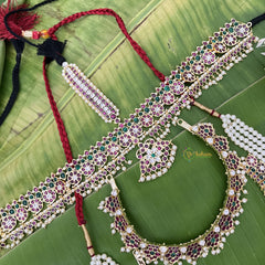 Vriksham Traditional Kemp Gold Plated Bridal Set-pearl-G18606