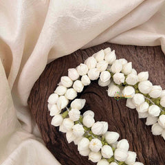 Vriksham Realistic Mogra Bud Floral Extension Hair Clip Flower Accessories-KH1313