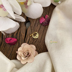 Vriksham Designer Golden Naths/Nose pin-White-G17442