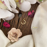 Vriksham Unique Gold Naths/Nose pin-White-G17521