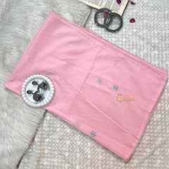 Vriksham Designer Blush Pink Heavy Floral Embroidery MulMul Anarkali With Dupatta Suit Set-VS5084