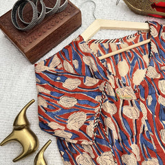 Vriksham Premium Floral Printed Readymade Blouse-Kalamkari Print-VS4526