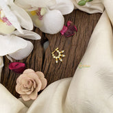 Vriksham Elegant Gold Naths/Nose pin-White-G17527