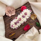 Vriksham Traditional Lavender Color & Jasmine Floral Gajra Hair Clip Style Flower Accessories-KH1290