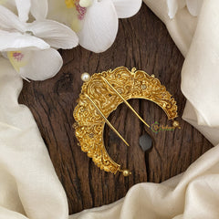 Vriksham Gold Look Alike AD Stone Lakshmi Single Jada Billai -Bun Billai-G16497