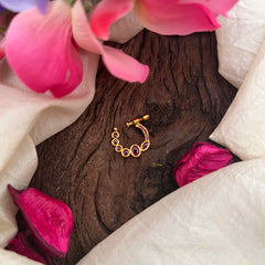 Elegant Red AD Stone Nath / Nose pin-G13879