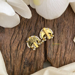 Vriksham Half Moon Style Maharashtrian Style Press Bugadi-Blue-J2686